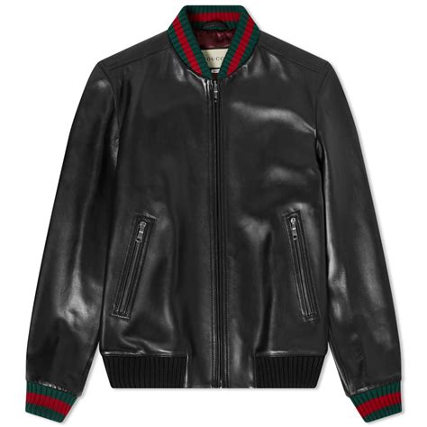 gucci heren jack|gucci leather bomber jacket.